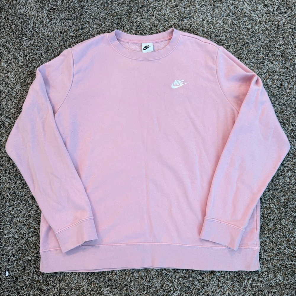 Nike Pink Women's Sweatshirt and Jogger Set - Picture 7 of 11